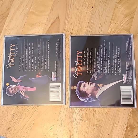 2 disc set Conway Twitty the Legend Cds Platinum disc Corporation - Picture 2 of 3